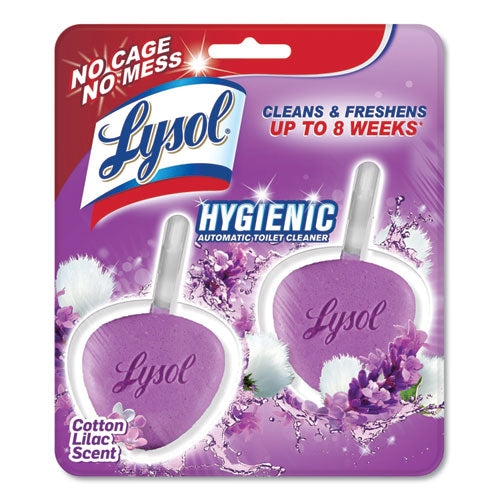 Hygienic Automatic Toilet Bowl Cleaner, Cotton Lilac, 2-pack