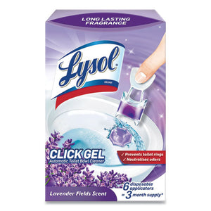 Click Gel Automatic Toilet Bowl Cleaner, Lavender Fields, 6-box, 4 Boxes-carton