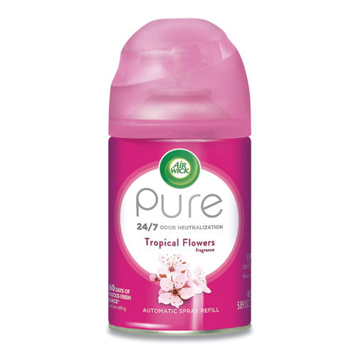 Freshmatic Ultra Automatic Pure Refill, Tropical Flowers, 5.89 Oz Aerosol, 6-carton
