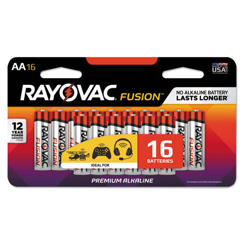 Fusion Advanced Alkaline Aa Batteries, 16-pack