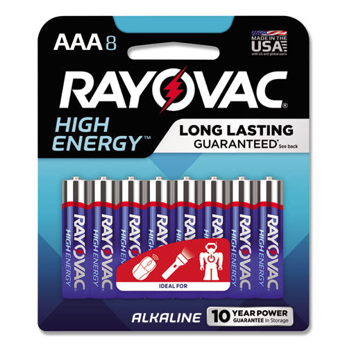 High Energy Premium Alkaline Aaa Batteries, 8-pack