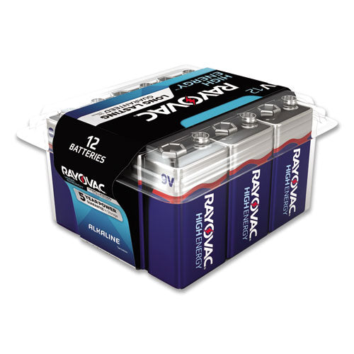 Alkaline 9v Batteries, 12-pack