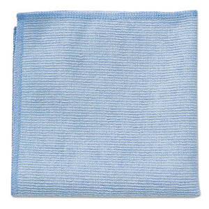 Microfiber Cleaning Cloths, 16 X 16, Blue, 24-pack