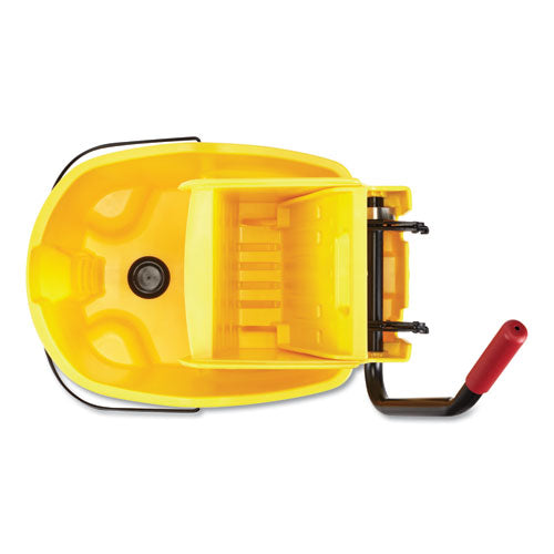Wavebrake 2.0 Bucket-wringer Combos, 8.75 Gal, Side Press With Drain, Yellow