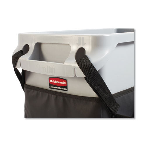 Slim Jim Caddy Bag, 19 Compartments, 10.25w X 19h, Black