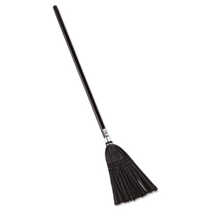 Lobby Pro Synthetic-fill Broom, 37 1-2" Height, Black