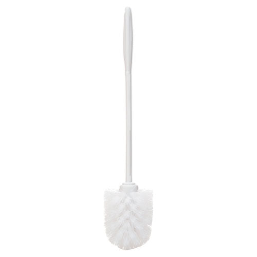 Toilet Bowl Brush, 14 1-2", White, Plastic, 24-carton