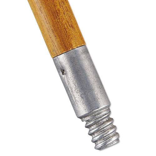 Lacquered-wood Threaded-tip Broom-sweep Handle, 15-16 Dia X 60, Natural