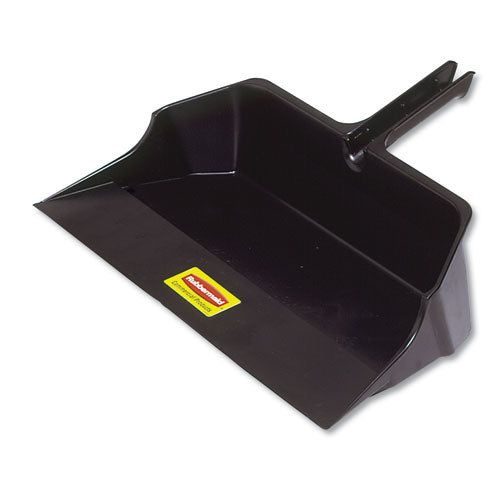 Jumbo Heavy Duty Dustpan, 22" Wide, Plastic, Black