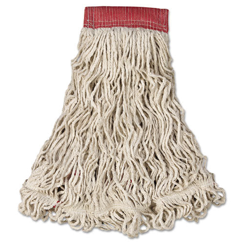 Swinger Loop Wet Mop Heads, Cotton-synthetic, Blue, Medium
