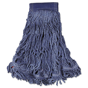 Swinger Loop Wet Mop Head, X-large, Cotton-synthetic, Blue, 6-carton