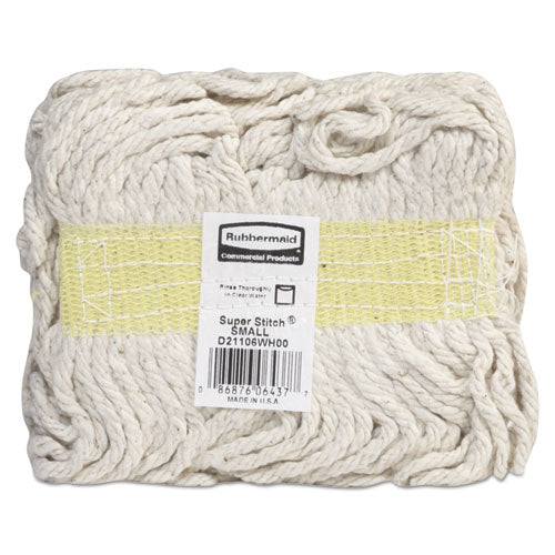 Super Stitch Blend Mop, Cotton-synthetic, Small, White, 6-carton