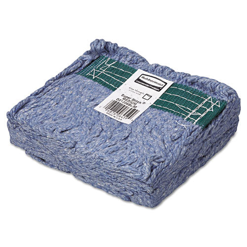 Super Stitch Blend Mop Head, Medium, Cotton-synthetic, Blue, 6-carton