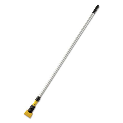 Gripper Mop Handle, Aluminum, Yellow-gray, 54"