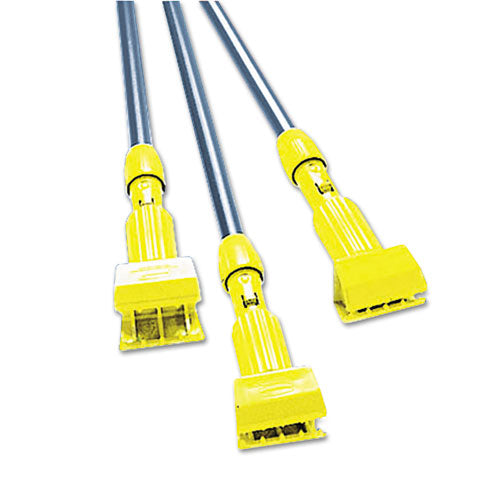 Gripper Fiberglass Mop Handle, 60", Blue-yellow