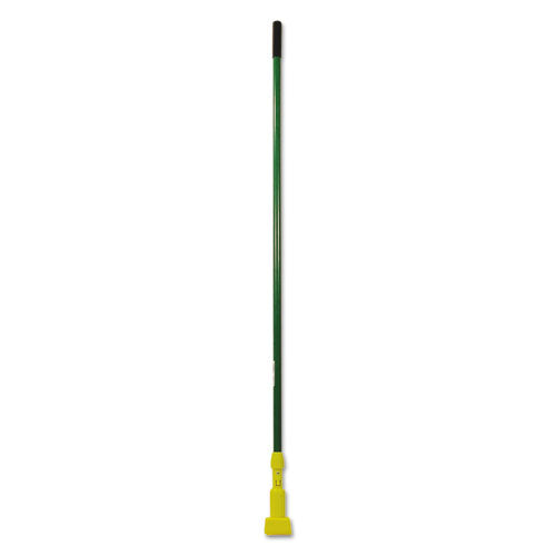 Gripper Fiberglass Mop Handle, 60", Green-yellow