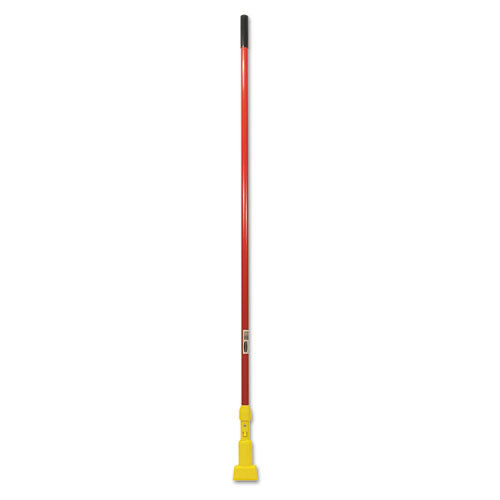 Gripper Fiberglass Mop Handle, 60", Red-yellow