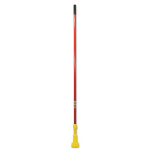 Gripper Fiberglass Mop Handle, 60", Red-yellow