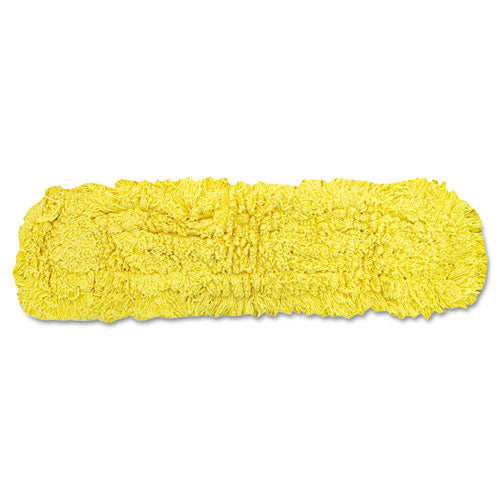 Trapper Commercial Dust Mop, Looped-end Launderable, 5" X 36", Yellow