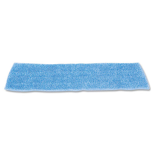 Economy Wet Mopping Pad, Microfiber, 18", Blue, 12-carton