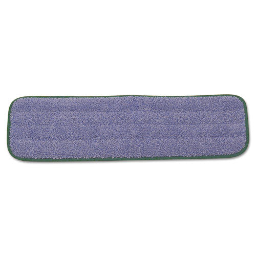 Microfiber Wet Mopping Pad, 18 1-2" X 5 1-2" X 1-2", Green, 12-carton