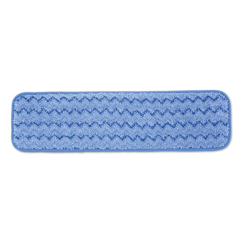 Microfiber Wet Mopping Pad, 18 1-2" X 5 1-2" X 1-2", Green, 12-carton