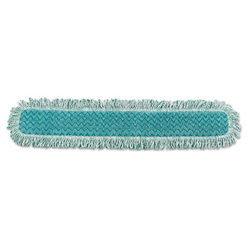 Hygen Dust Mop Heads With Fringe, Green, 48", Microfiber