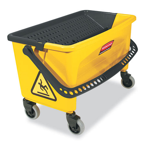 Hygen Press Wring Bucket For Microfiber Flat Mops, Yellow