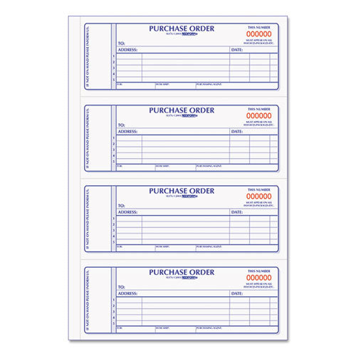 Purchase Order Book, 7 X 2 3-4, Two-part Carbonless, 400 Sets-book