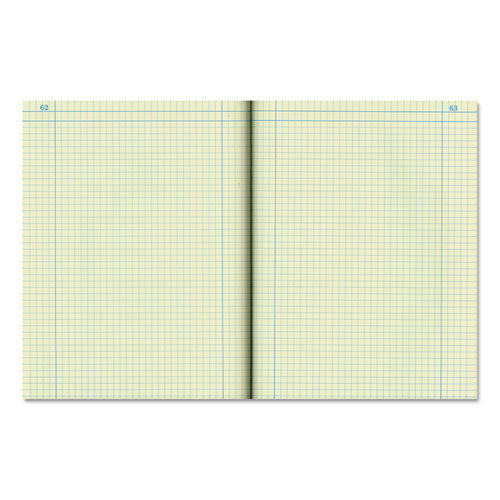 Computation Notebook, 4 Sq-in Quadrille Rule, 11.75 X 9.25, Green Tint, 75 Sheets