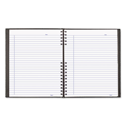 Notepro Notebook, 1 Subject, Medium-college Rule, Black Cover, 11 X 8.5, 100 Sheets