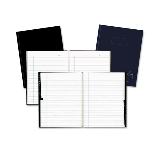 Business Notebook, Medium-college Rule, Black Cover, 9.25 X 7.25, 192 Sheets