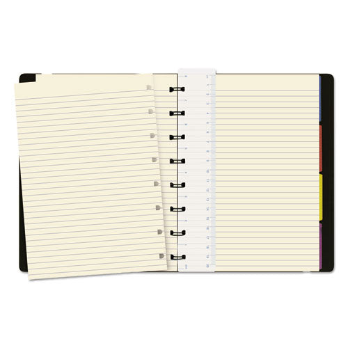 Notebook, 1 Subject, Medium-college Rule, Black Cover, 8.25 X 5.81, 112 Sheets