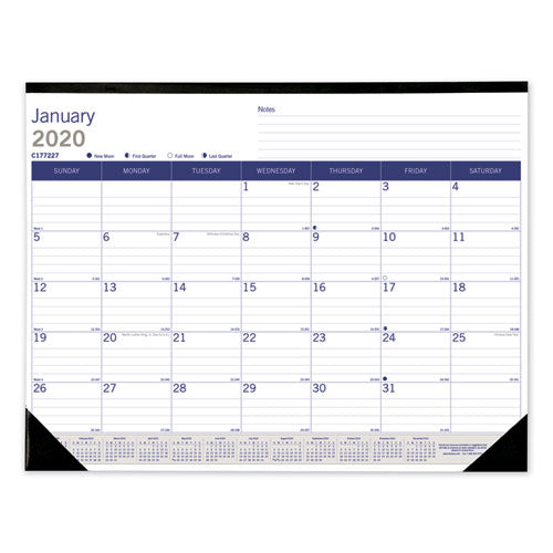 Duraglobe Monthly Desk Pad Calendar, 22 X 17, 2021