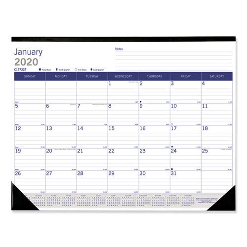 Duraglobe Monthly Desk Pad Calendar, 22 X 17, 2021