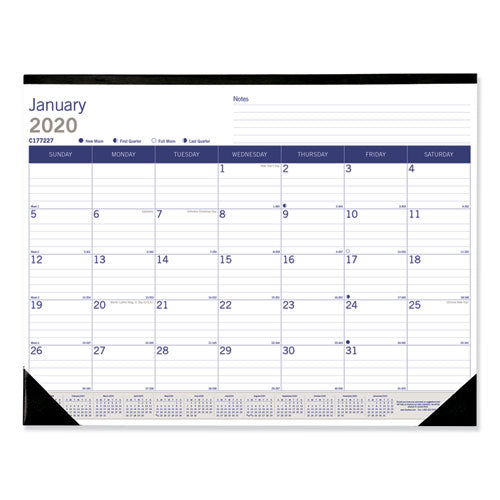 Duraglobe Monthly Desk Pad Calendar, 22 X 17, 2021