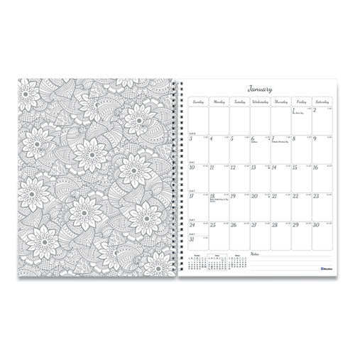Doodleplan Weekly-monthly Appointment Book, 11 X 8.5, Botanica, 2021