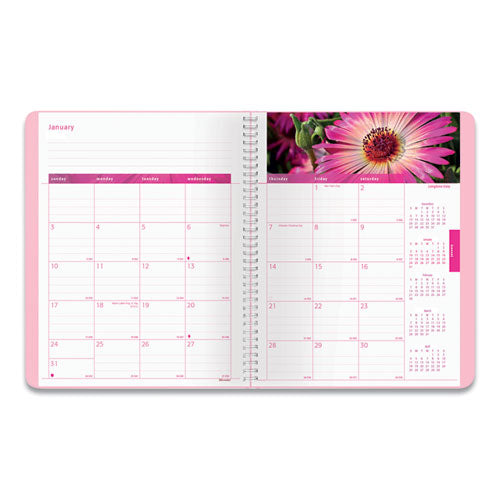 Pink Ribbon Monthly Planner, 8.88 X 7.13, Pink, 2021