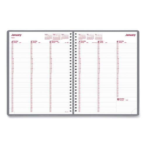Mountains Weekly Appointment Book, 11 X 8.5, Blue-green-black, 2021