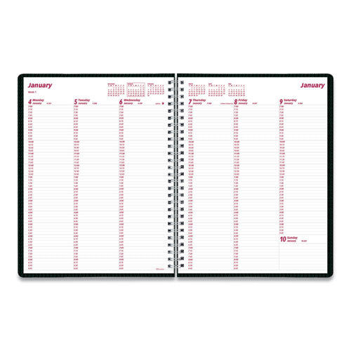 Duraflex Weekly Planner, 11 X 8.5, Black, 2021