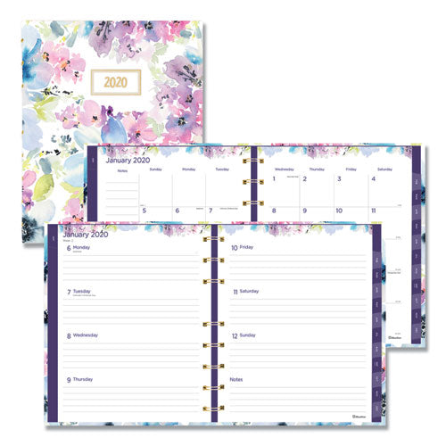 Miraclebind Weekly-monthly Planner, 8 X 5, Floral, 2021