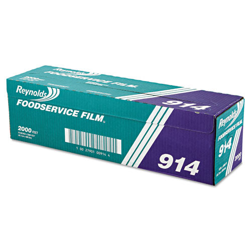 Pvc Film Roll With Cutter Box, 12" X 2000 Ft, Clear
