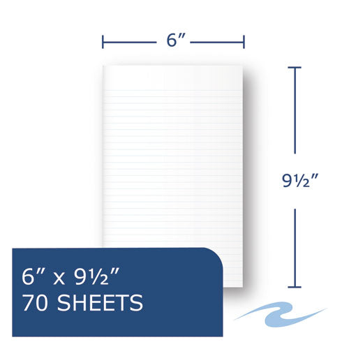 Environotes Biobased Notebook, 1 Subject, Medium-college Rule, Assorted Earthtones Covers, 9.5 X 6, 70 Sheets