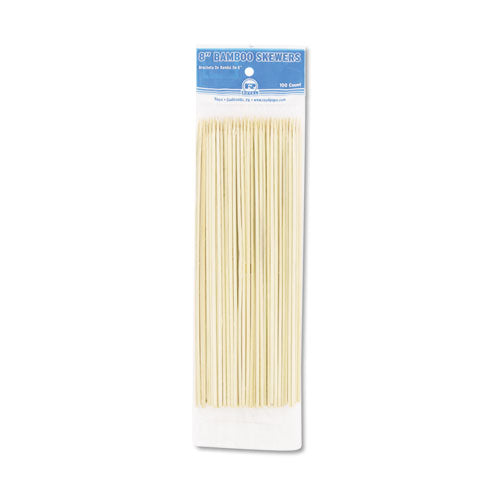 Bamboo Skewer, Cream, 8", 19200-carton