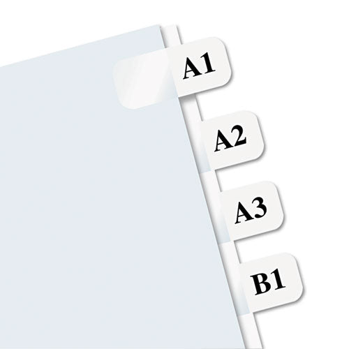 Laser Printable Index Tabs, 1-12-cut Tabs, White, 0.44" Wide, 675-pack