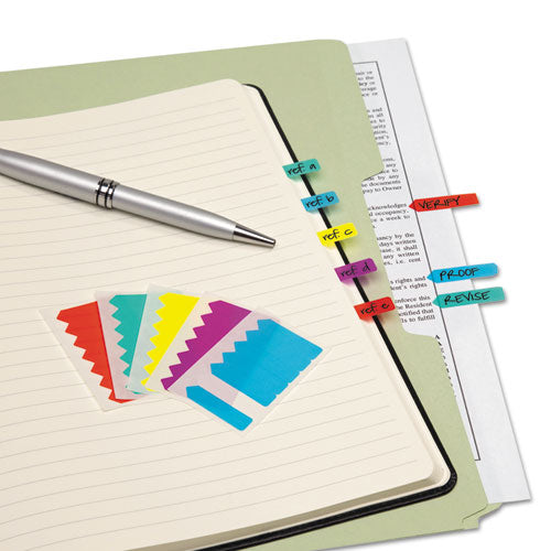 Mini Arrow Page Flags, Blue-mint-purple-red-yellow, 154 Flags-pack