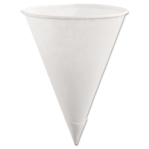 Paper Cone Cups, 6oz, White, 200-pack, 12 Packs-carton