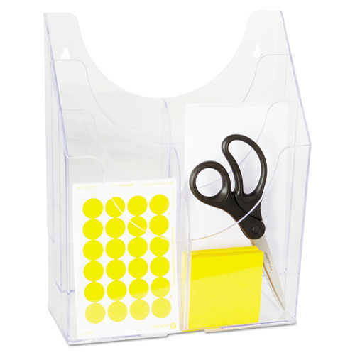 Optimizers Multipurpose Six-pocket Organizer, 9.75w X 4.25d X 12h, Clear