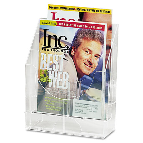 Optimizers Multipurpose Six-pocket Organizer, 9.75w X 4.25d X 12h, Clear