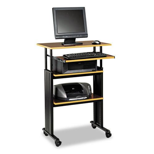 Adjustable Height Stand-up Workstation, 29.5w X 22d X 49h, Gray